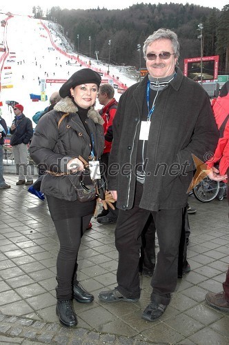 Zdenka Kahne, lastnica in direktorica kozmetike Kahne z možem Marjanom