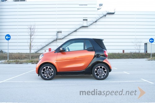 Smart fortwo cabrio 52kW Passion, mediaspeed test