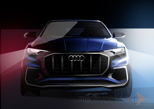 Audi Q8 concept v Detroitu