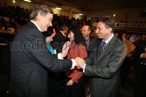 Dr. Danilo Türk, predsednik Republike Slovenije in Slovenec leta in Borut Pahor, evroposlanec