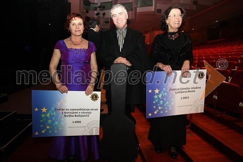 Valerija Bužan, Center za usposabljanje otrok z motnjami v razvoju Dolfka Boštjančič, Zoran Predin, pevec in Anita Ogulin, Zveza prijateljev mladine Ljubljana