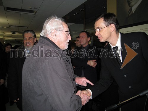 Tone Pavček, pesnik in Igor Samobor, igralec