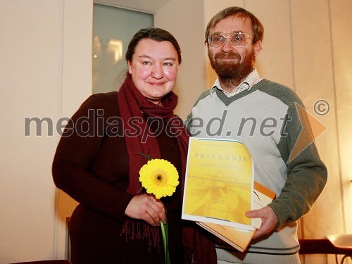 Irena Roglič Kononenko in Igor Kononenko, avtorja knjige Učitelji modrosti - Sončna knjiga leta 2007