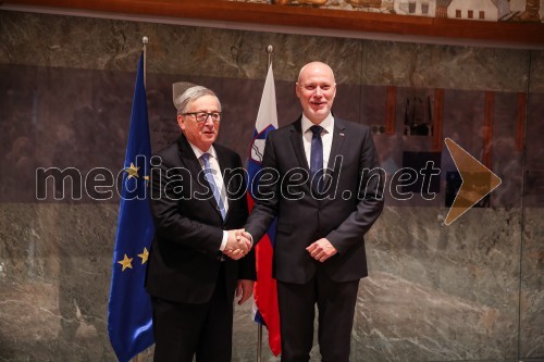 Jean-Claude Juncker in dr. Milan Brglez, pogovor