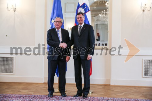 Jean-Claude Juncker in Borut Pahor, srečanje