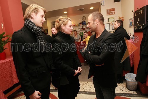 Sytze Jan Luske, baletnik, Valentina Turcu, balerina in Tomaž Pandur, režiser