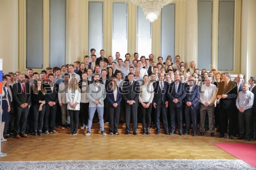 Sprejem športnikov pri predsedniku Borutu Pahorju