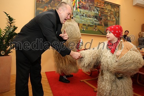 Franc Kangler, župan Maribora in mladi kurent