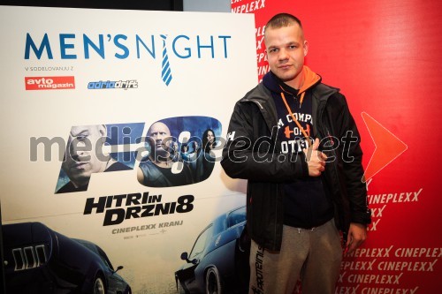 Men's Night s filmom Hitri in drzni 8 v Cineplexxu Kranj