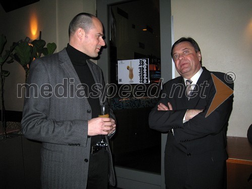 Tomaž Pogačnik, generalni direktor in lastnik Comland d.o.o. in Zoran Jankovič, župan Ljubljane