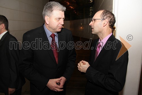 Andrej Verlič, požupan Maribora in Tomaž Ranc, glavni in odgovorni urednik Večera