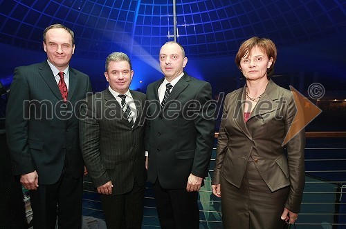 Janez Podobnik, minister za okolje in prostor, Andrej Vizjak, minister za gospodarstvo, Roman Matek, direktor Zdravilišče Laško in Cvetka Jurak, vodja hotelov Zdravilišče Laško