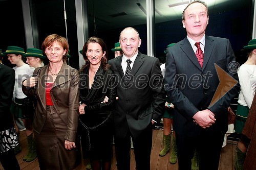 Cvetka Jurak, vodja hotelov Zdravilišče Laško, Betka Šuhel, vodja projekta odprtja Wellness parka Laško, Roman Matek, direktor Zdravilišče Laško in Janez Podobnik, minister za okolje in prostor