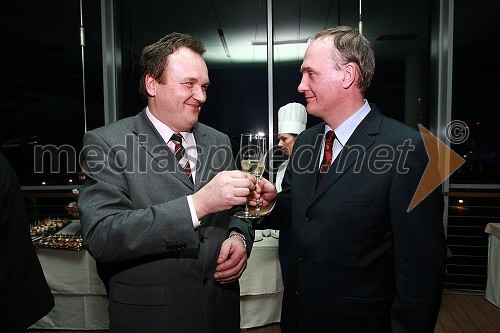 Franc Zdolšek, župan občine Laško in Janez Podobnik, minister za okolje in prostor