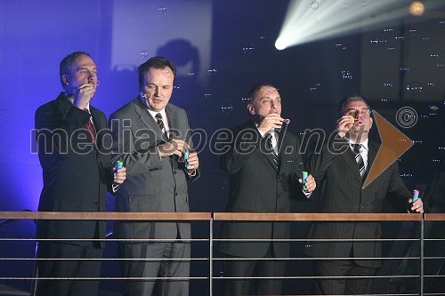 Janez Podobnik, minister za okolje in prostor, Franc Zdolšek, župan občine Laško, Roman Matek, direktor Zdravilišče Laško, Andrej Vizjak, minister za gospodarstvo