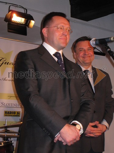 Mihail Valentinovič Vanin, veleposlanik Rusije in dobitnik nagrade Guest Star 2007 za naj tujo osebnost na področju diplomacije in Zoran Jankovič, župan Ljubljane