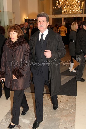 Drago Cotar, predsednik uprave Zavarovalnice Maribor z ženo Sonjo