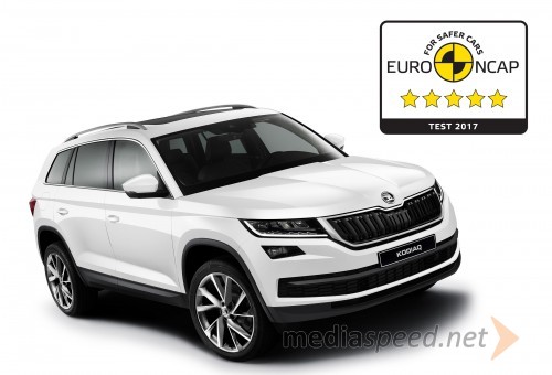 Škoda Kodiaq na testu Euro NCAP prejel najvišjo oceno