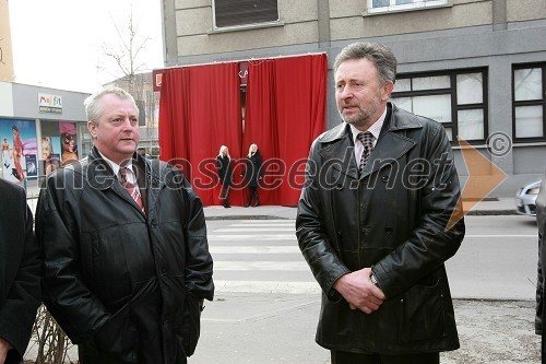 Jožef Berdnik, direktor Kapitalske zadruge z. b. o. in Marjan Kovač, predsednik Kmetijske zadruge Celje