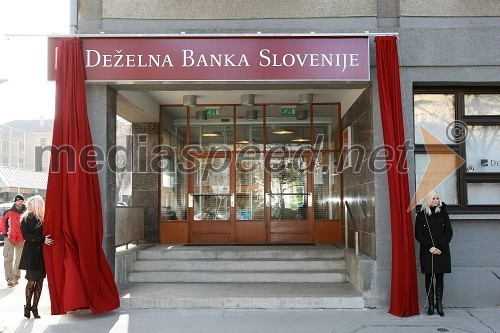 Vhod v Deželno banko Slovenije v Celju