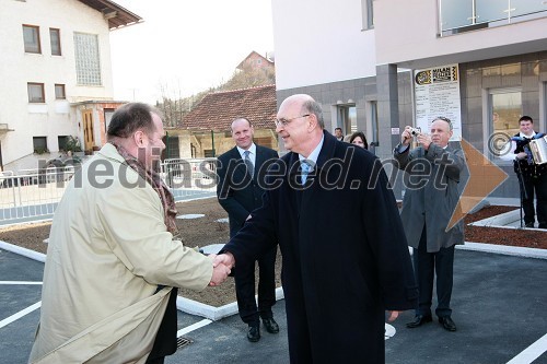 Aleš Hauc, generalni direktor Pošte Slovenije in Evgen Zadnik, direktor PE Ljubljana
