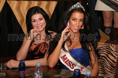 Tanja Trobec, Miss Earth Slovenije 2007 in Tina Gaber, Miss Hawaiin Tropic 2008