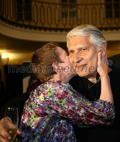 Barbara Vidovič, igralka in Žlahtna komedijantka 2008 in Boris Cavazza, Žlahtni režiser 2008