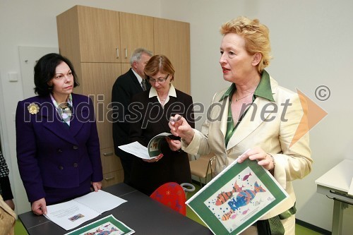 Barbara Miklič Türk, soproga predsednika RS, Marjeta Cotman, ministrica za delo, družino in socialne zadeve in Zofija Mazej Kukovič, ministrica za zdravje