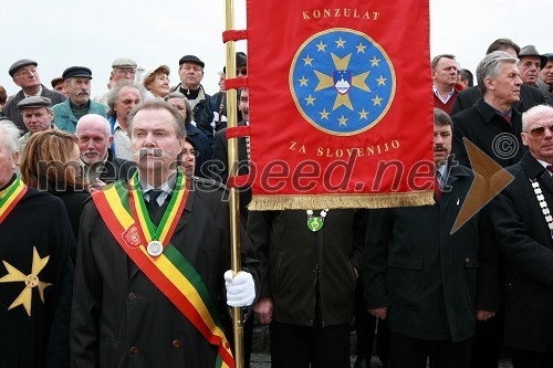 Jože Grobler, član Evropskega reda vitezov vina