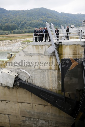 HE Brežice z akumulacijskim bazenom, uradno odprtje