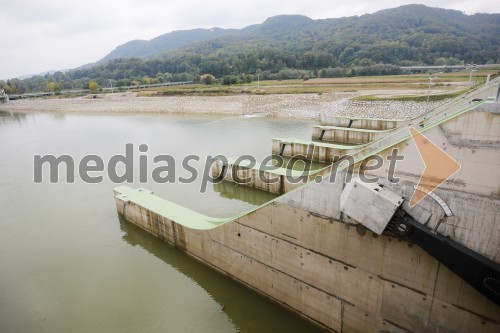 HE Brežice z akumulacijskim bazenom