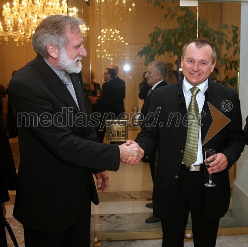 Matjaž Zanoškar, župan MO Slovenj Gradec in Franc Kangler, župan Maribora