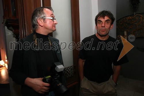 Vito Tofaj, fotograf in novinar in Arne Hodalič, fotograf