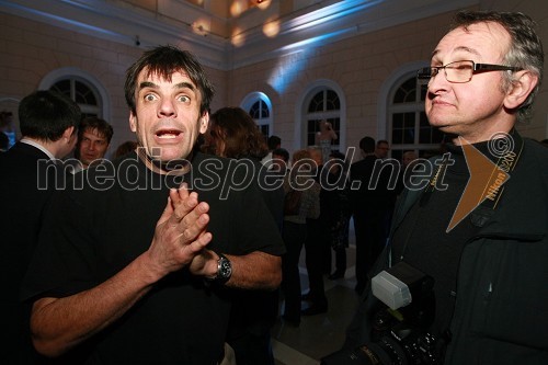 Arne Hodalič, fotograf in Vito Tofaj, fotograf in novinar