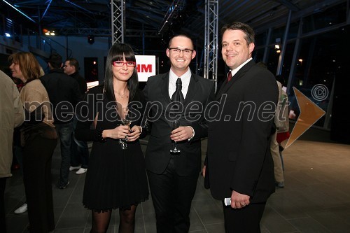 Denis Auer, Optika Auer s punco Tjašo in Boštjan Pepevnik, vodja poslovne enote Porsche Ptujska cesta