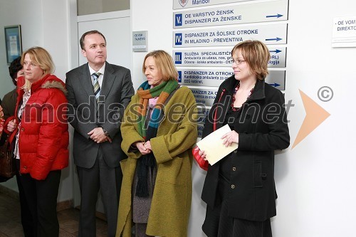 Jernej Završnik, v.d. direktor in strokovni direktor ZD dr. Adolfa Drolca Maribor, Milena Zupančič, igralka in ambasadorka UNICEF-a in Mojca Lubanjšek Pehant, urednica revije Mariborčan