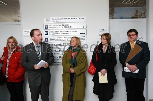 Jernej Završnik, v.d. direktor in strokovni direktor ZD dr. Adolfa Drolca Maribor, Milena Zupančič, igralka in ambasadorka UNICEF-a, Mojca Lubanjšek Pehant, urednica revije Mariborčan in dr. Martin Bigec