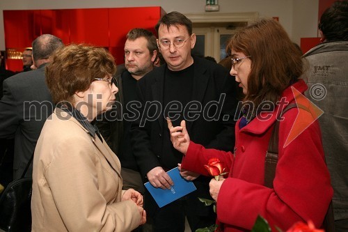 Dr. Spomenka Hribar, publicistka, Igor Mekina, novinar in publicist in ...