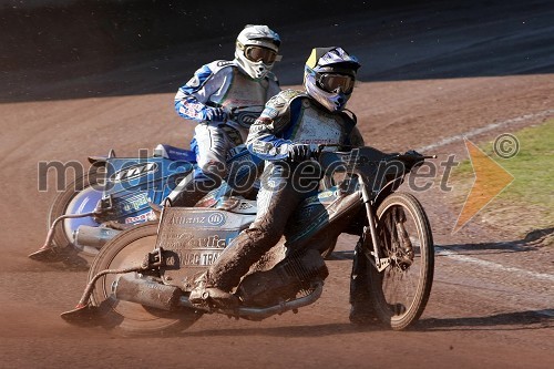 Jurica Pavlic (SK Unia Goričan), zadaj Matej Žagar (AMTK Ljubljana),