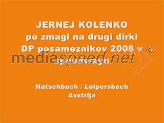 SPEEDWAY, Jernej Kolenko, intervju po zmagi v Natschbachu