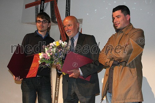 Matej Povše, fotoreporter Dnevnika in prejemnik novinarske nagrade, Joco Žnidaršič, fotoreporter in urednik fotografije dnevnika Delo in prejemnik novinarske nagrade za življenjsko delo in Tit Košir, fotograf Večera in prejemnik novinarske nagrade