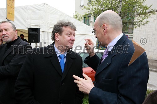 Iztok Jarc, minister za kmetijstvo, gozdarstvo in prehrano RS in dr. Draško Veselinovič, predsednik uprave Deželne banke Slovenije d.d.