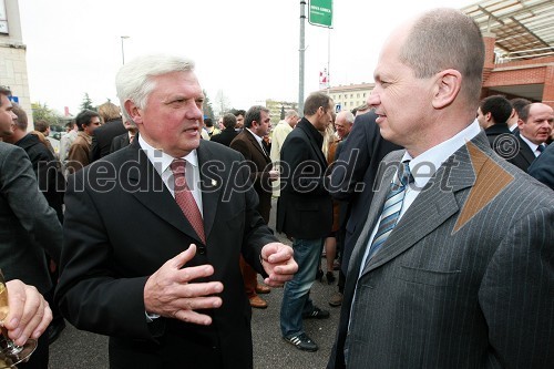 Mirko Brulc, župan občine Nova Gorica in Žarko Berlot, direktor Bolton Adriatic d. o. o.