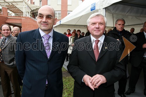 Dr. Draško Veselinovič, predsednik uprave Deželne banke Slovenije d.d. in Mirko Brulc, župan občine Nova Gorica