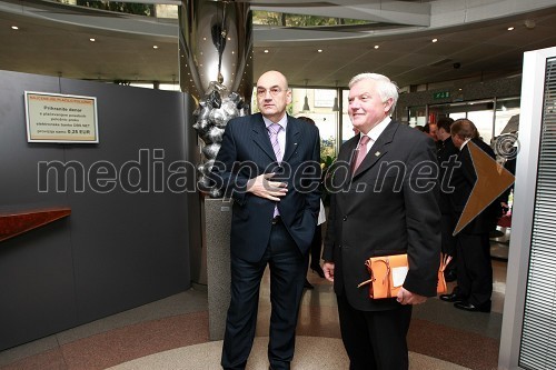 Dr. Draško Veselinovič, predsednik uprave Deželne banke Slovenije d.d. in Mirko Brulc, župan občine Nova Gorica