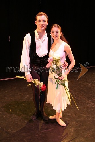 Aleksej Afanasijev, baletnik in Suzanna Kaic, balerina