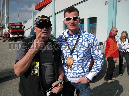 Štefan Kekec, legenda slovenskega speedwaya in Matej Žagar (AMTK Ljubljana), Slovenija