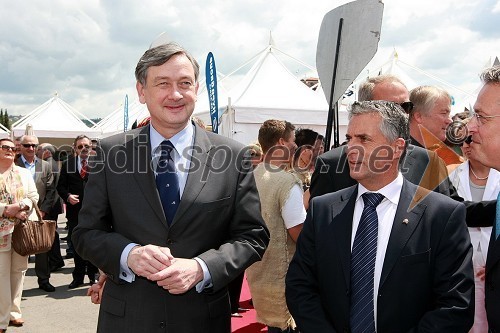 Dr. Danilo Türk, predsednik Republike Slovenije in Tomaž Gantar, župan Pirana  	