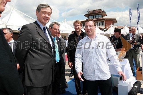 Dr. Danilo Türk, predsednik Republike Slovenije in Luka Kepec, Elan Marine d.o.o.