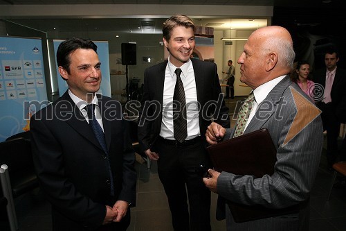 Danilo Ferjančič, direktor Porsche Slovenija, Wilfried Weitgasser, direktor Porsche Slovenija in Janez Kocijančič, predsednik Olimpijskega komiteja Slovenije